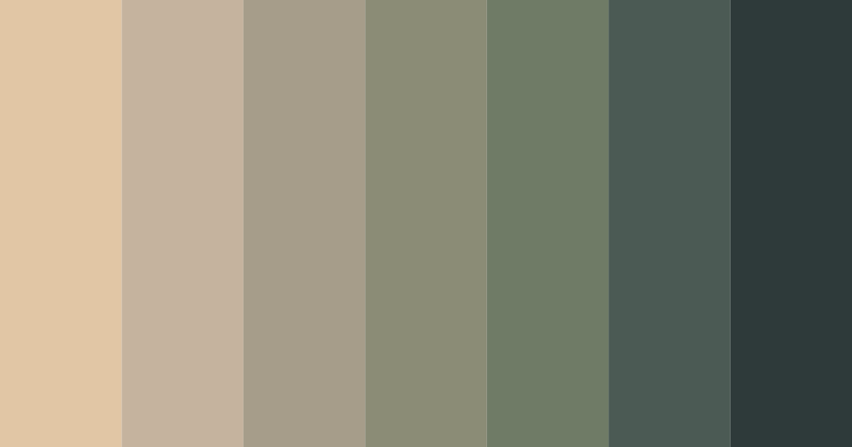 Download nutty elegance color palette PNG image (landscape)