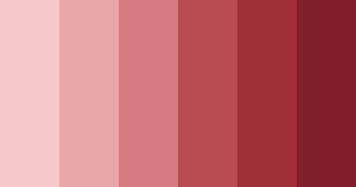 Download red jewel shades color palette PNG image (landscape)