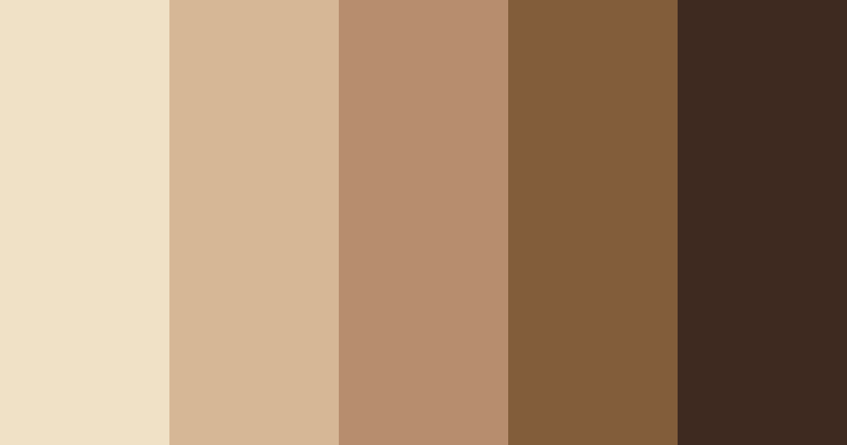 Download shades of brown color palette PNG image (landscape)