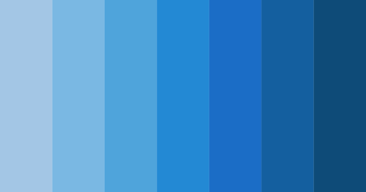 Download shades of bleu color palette PNG image (landscape)