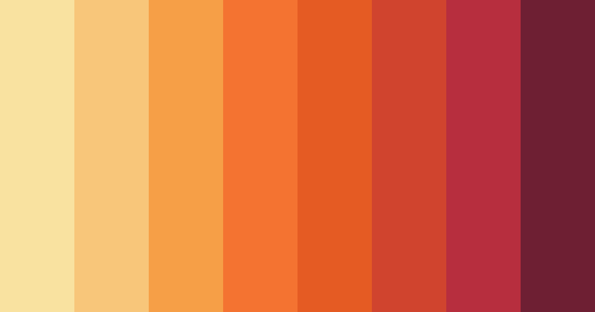 Download warm red festival color palette PNG image (landscape)