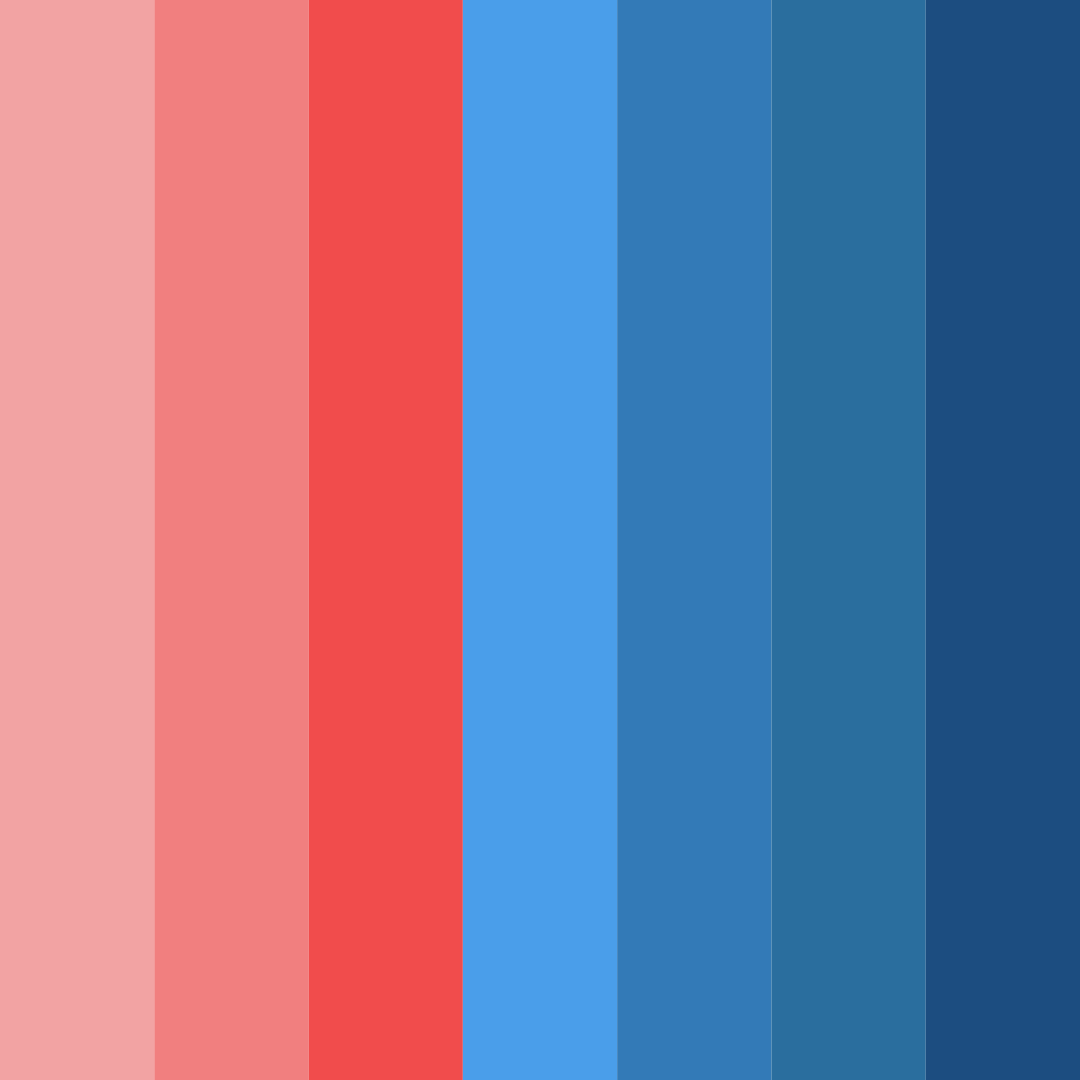 Download red blue harmony color palette PNG image (square)