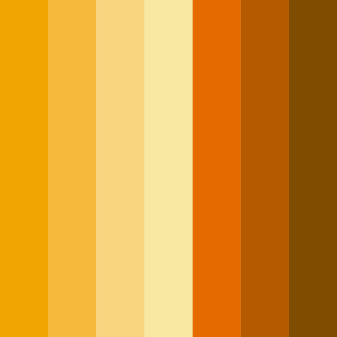 Download bold yellow color palette PNG image (square)
