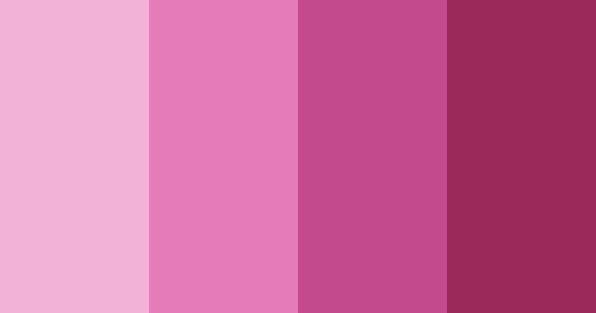 Download pink bird flower color palette PNG image (landscape)