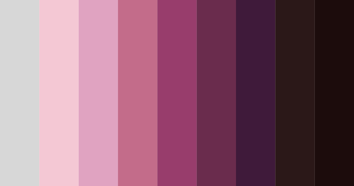 Download shades of pink color palette PNG image (landscape)