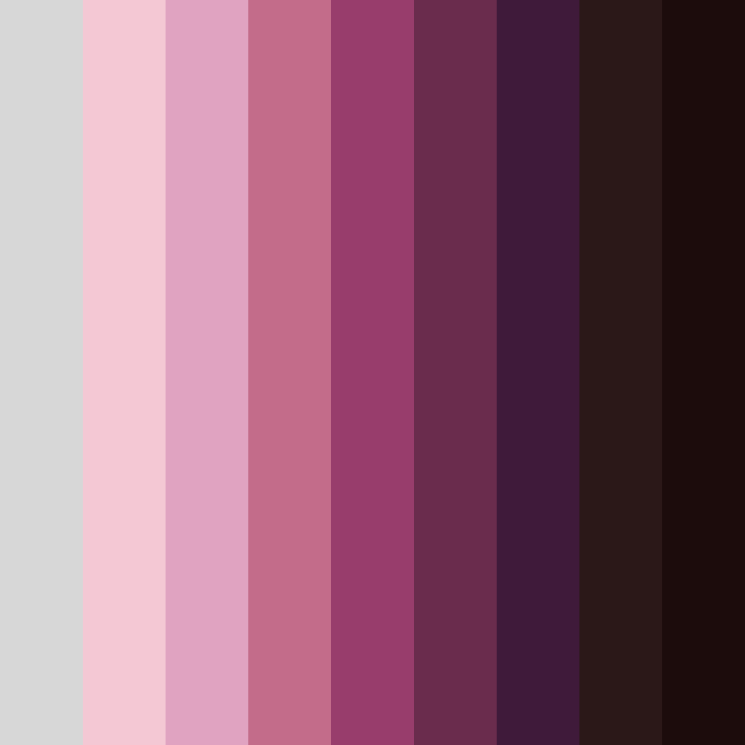 Download shades of pink color palette PNG image (square)