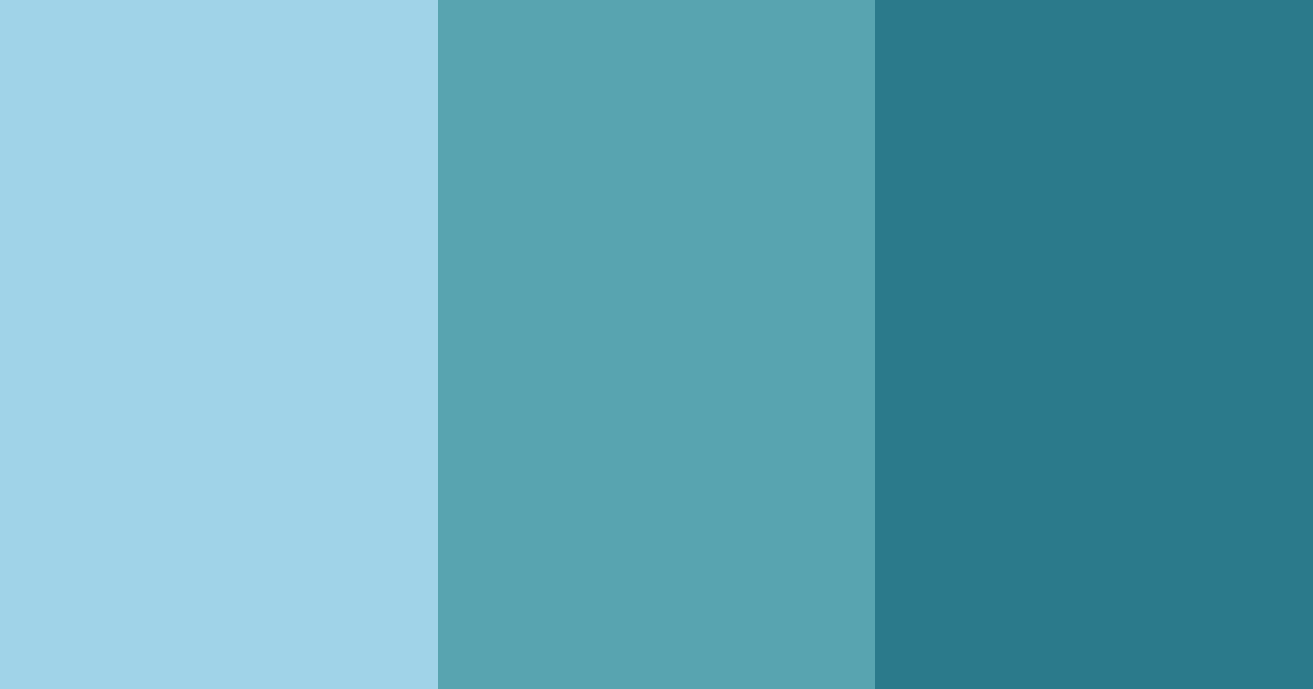 Download blue sea friends color palette PNG image (landscape)