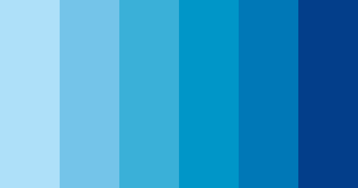 Download blue ocean color palette PNG image (landscape)