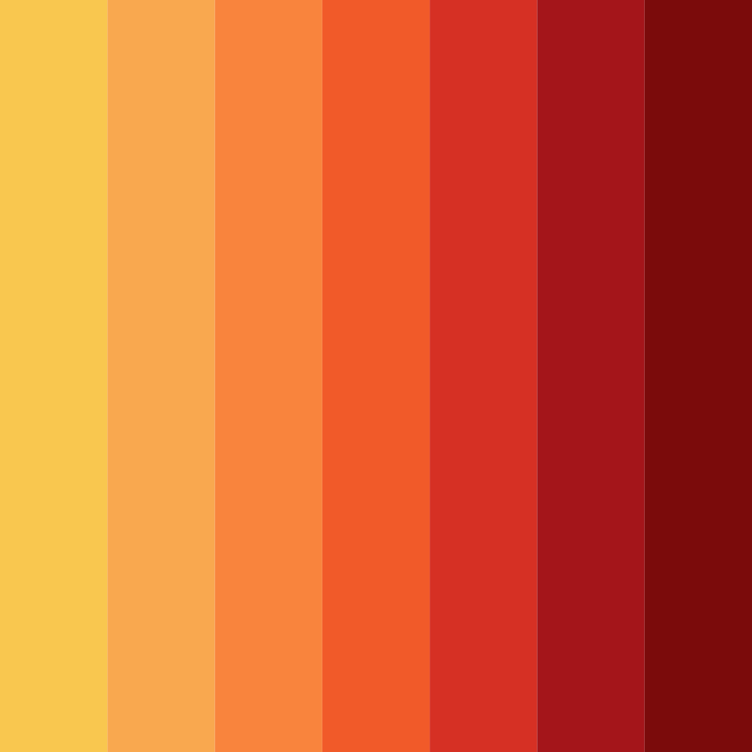 Download gold ember red color palette PNG image (square)