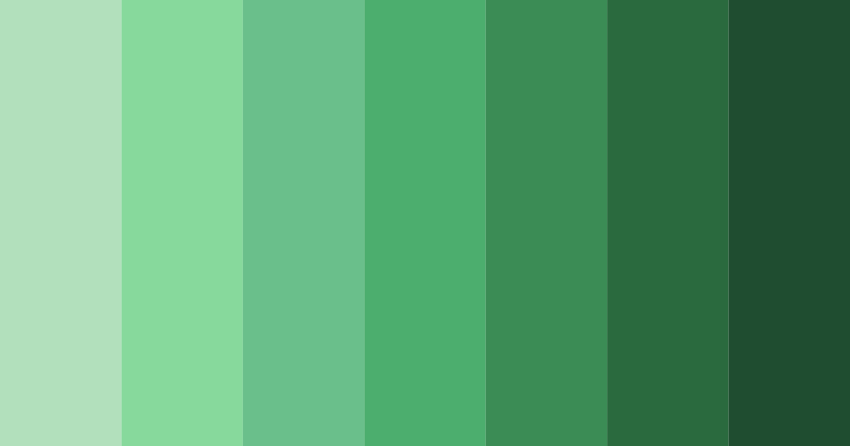 Download emerald embrace color palette PNG image (landscape)