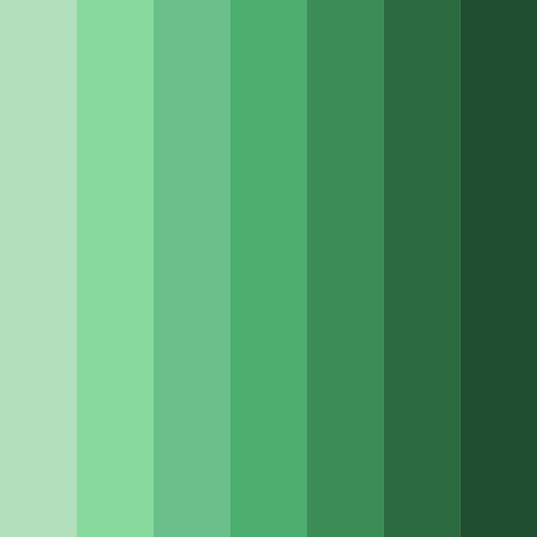 Download emerald embrace color palette PNG image (square)