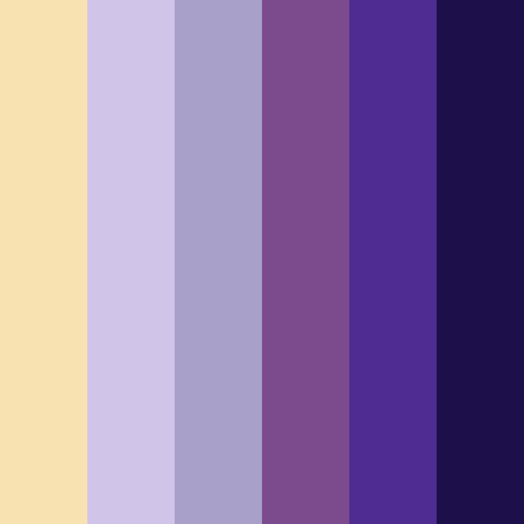 Download purple twilight color palette PNG image (square)