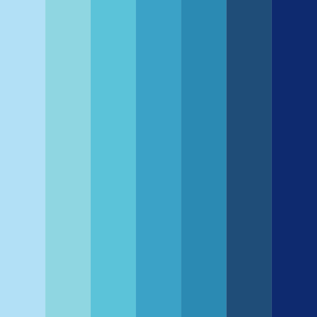 Download blue intergalactic color palette PNG image (square)