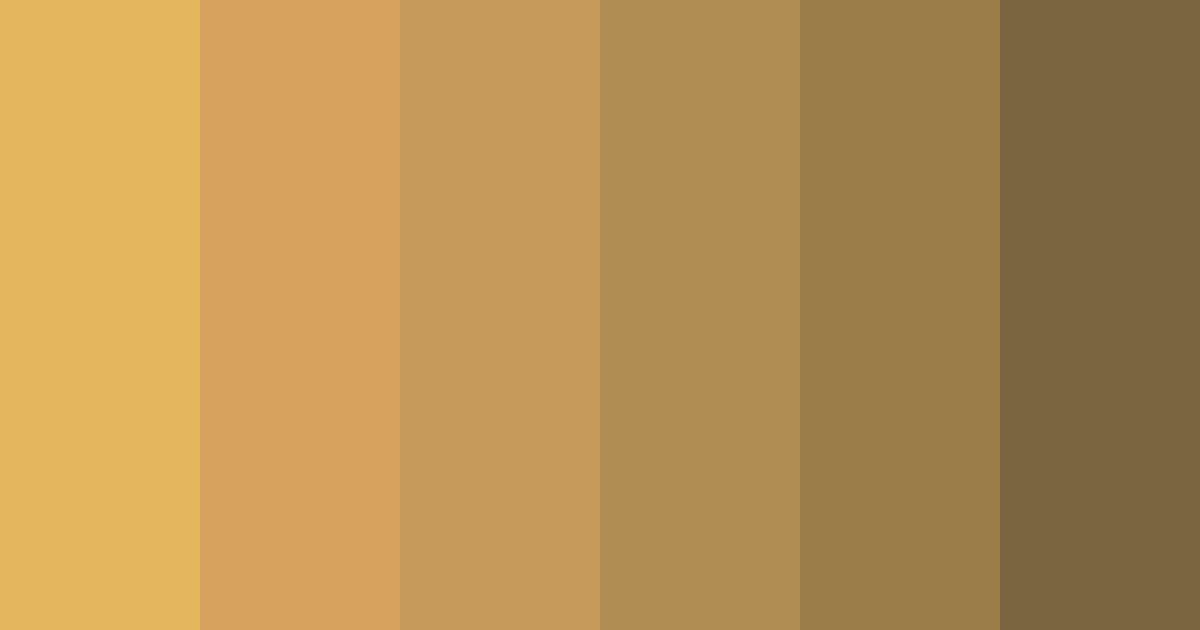 Download shades of camel color palette PNG image (landscape)