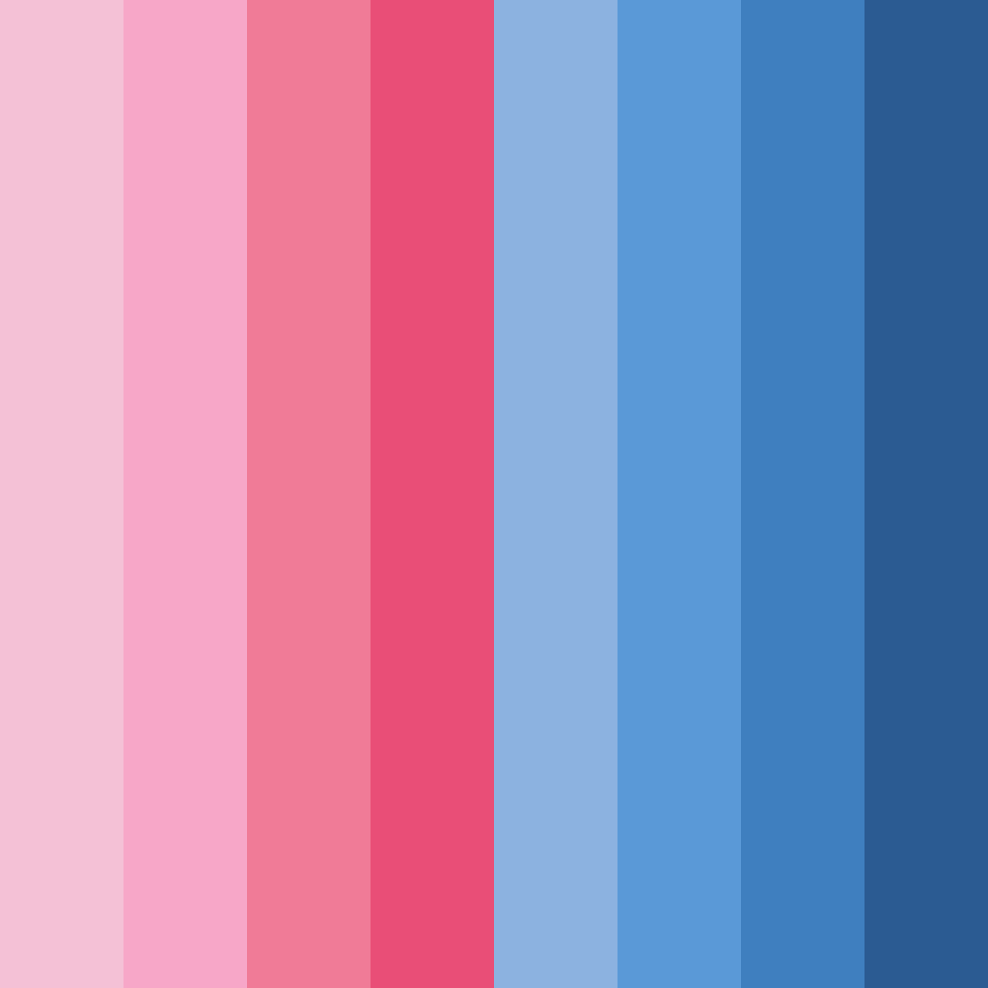 Download pink and blue dream color palette PNG image (square)