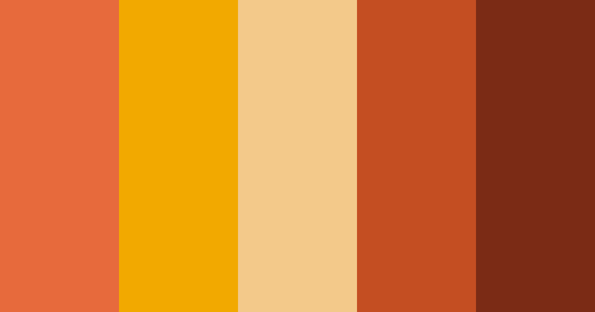 Download autumn's embrace color palette PNG image (landscape)