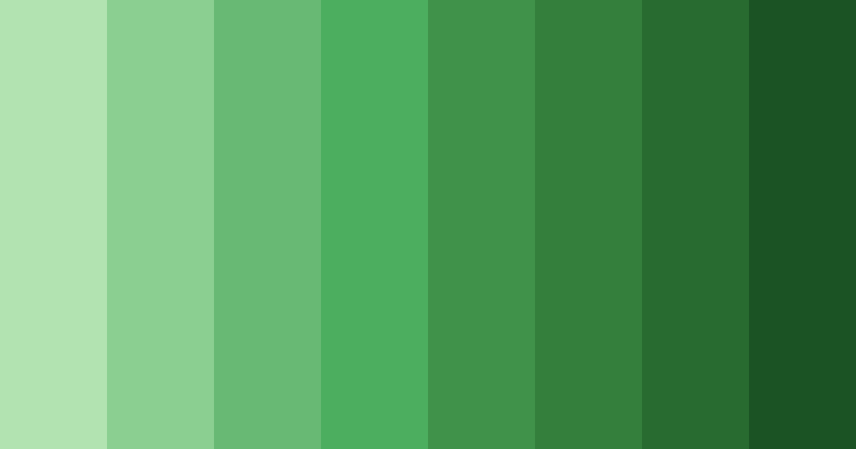Download shades of green sadness color palette PNG image (landscape)
