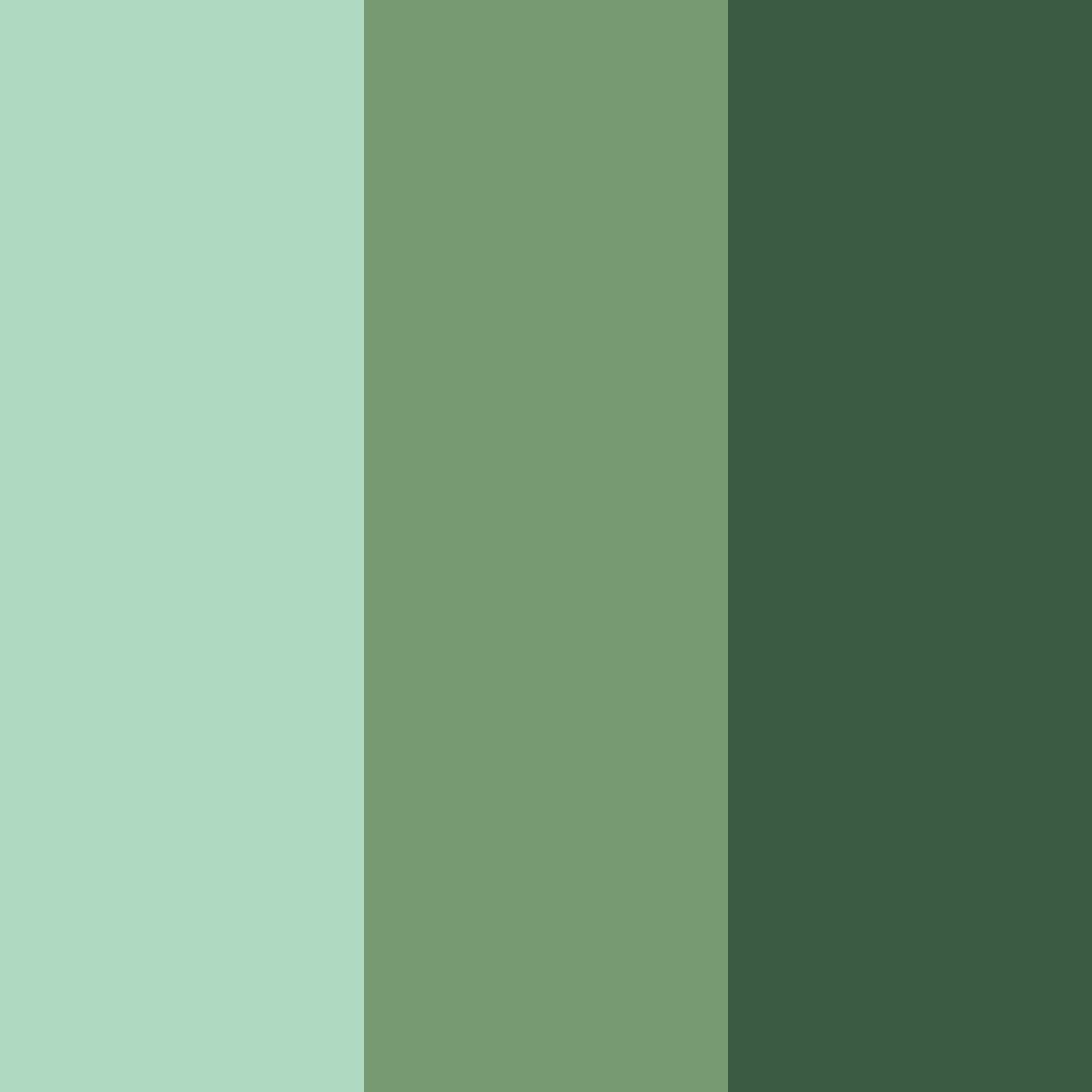Download emerald whispers color palette PNG image (square)