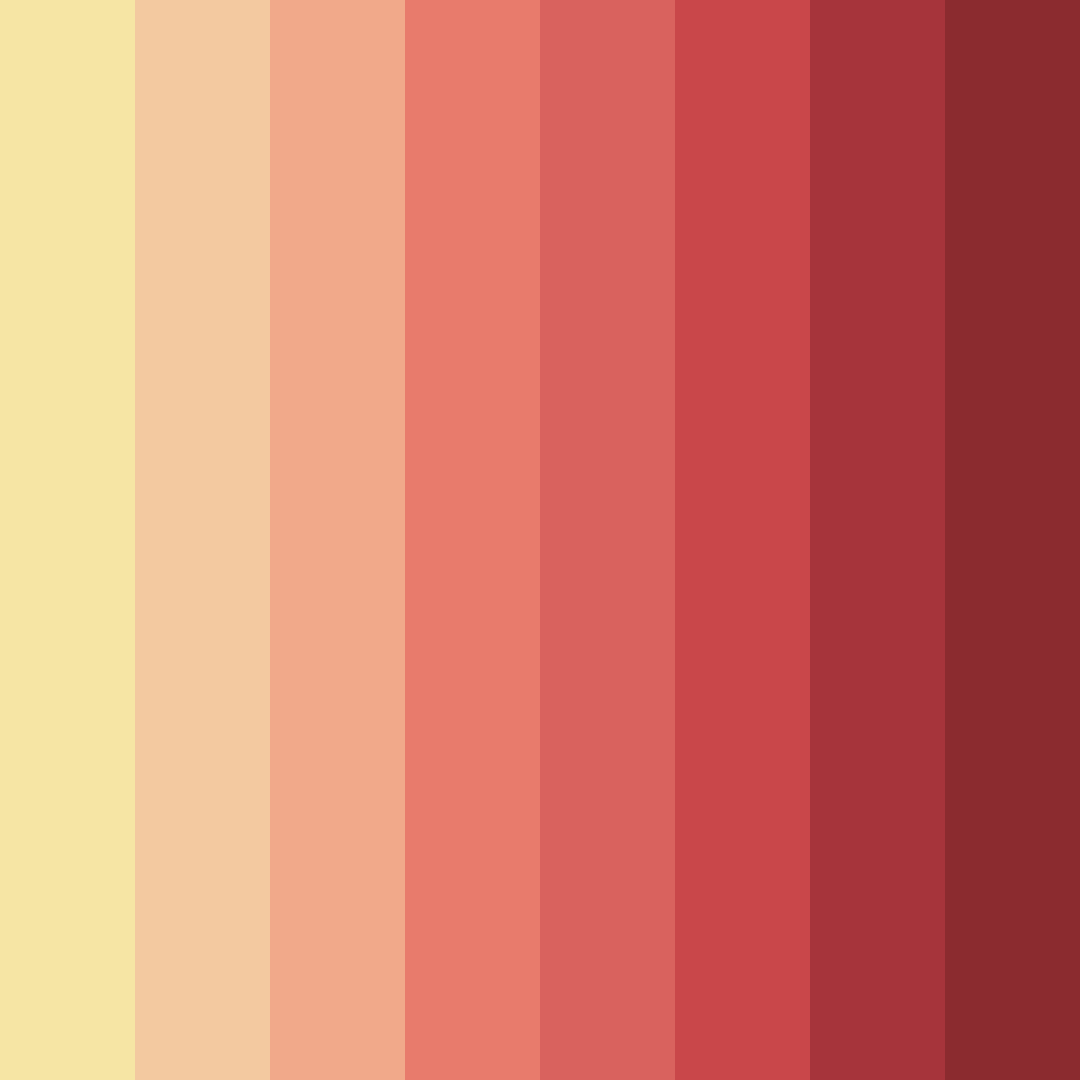 Download warm red color palette PNG image (square)