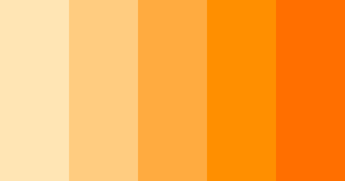 Download sunny orange color palette PNG image (landscape)