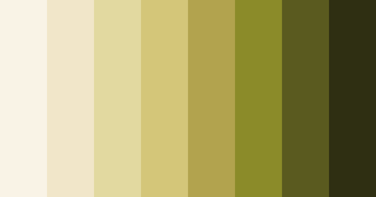 Download muted yellow color palette PNG image (landscape)