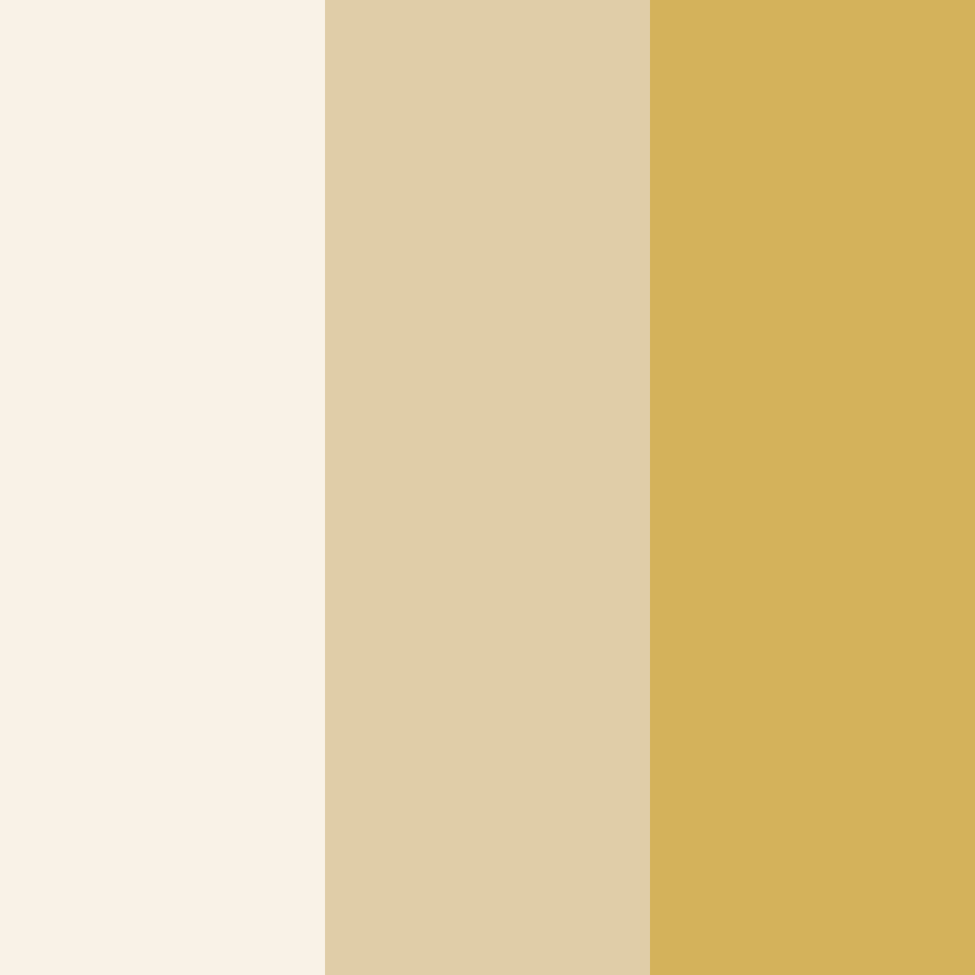 Download creamy gold color palette PNG image (square)