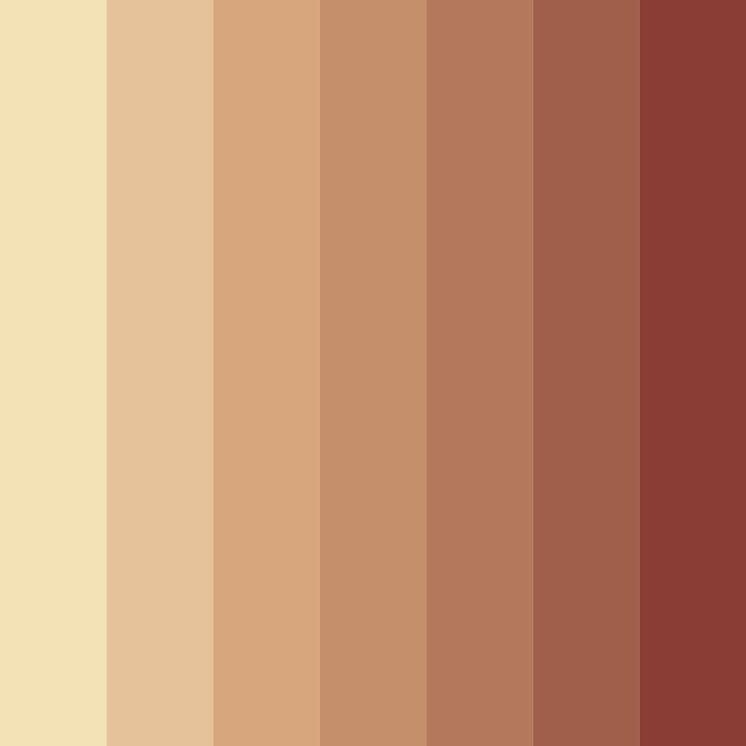 Download warm autumn pathways color palette PNG image (square)