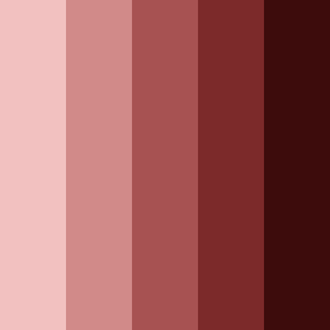 Download shades of maroon color palette PNG image (square)