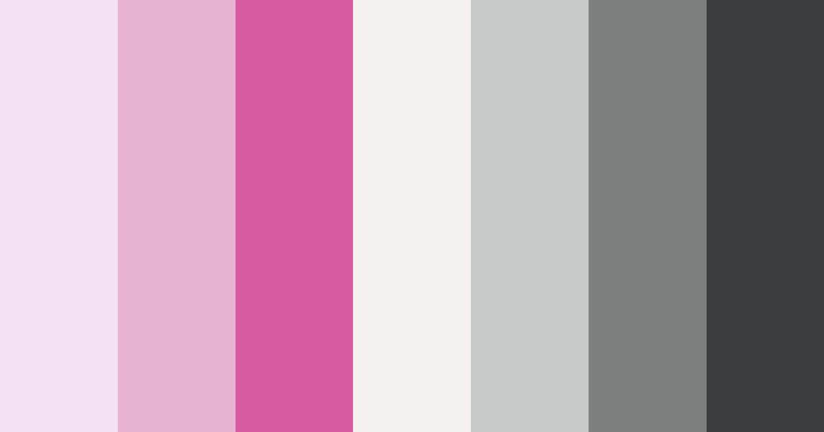 Download pink panda color palette PNG image (landscape)