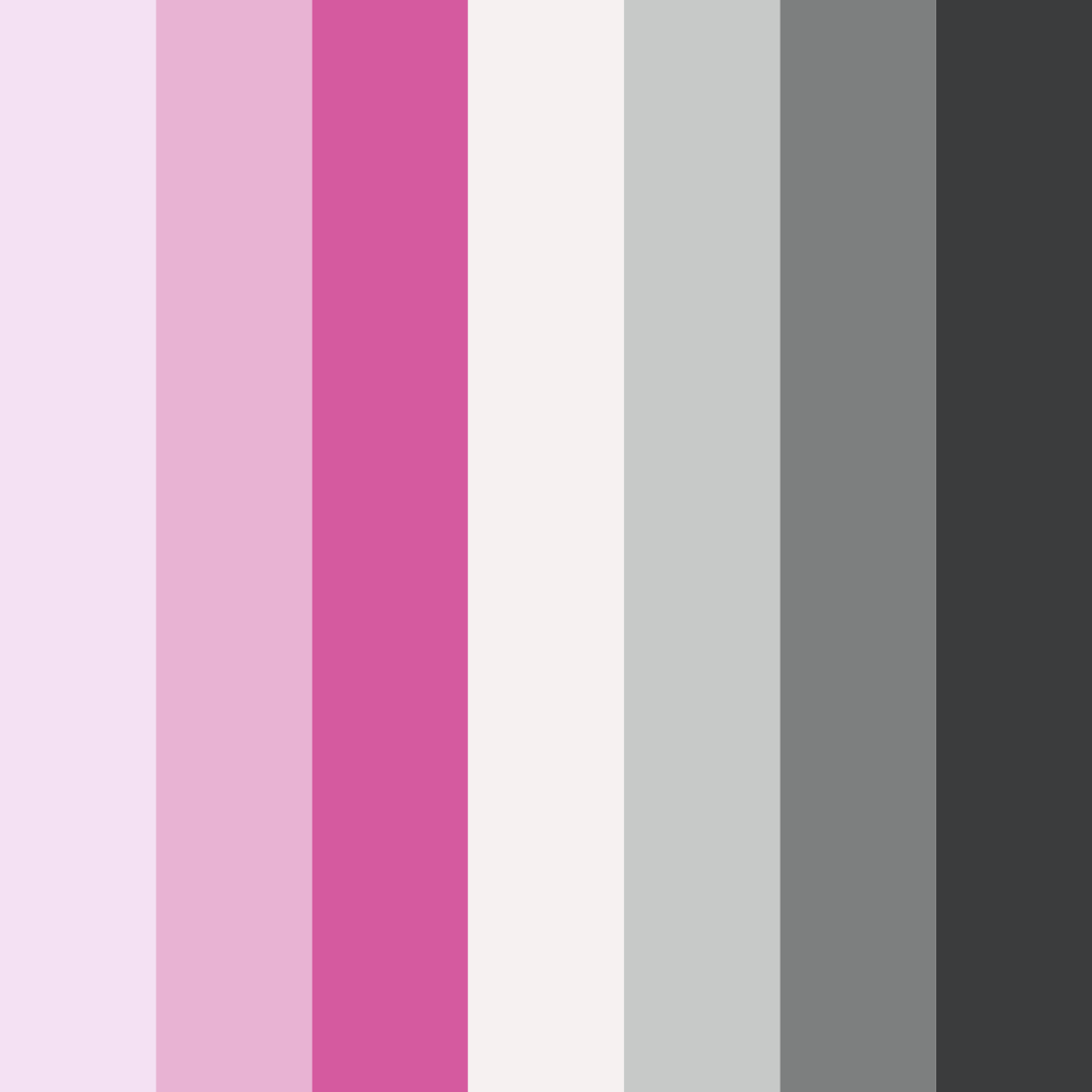 Download pink panda color palette PNG image (square)