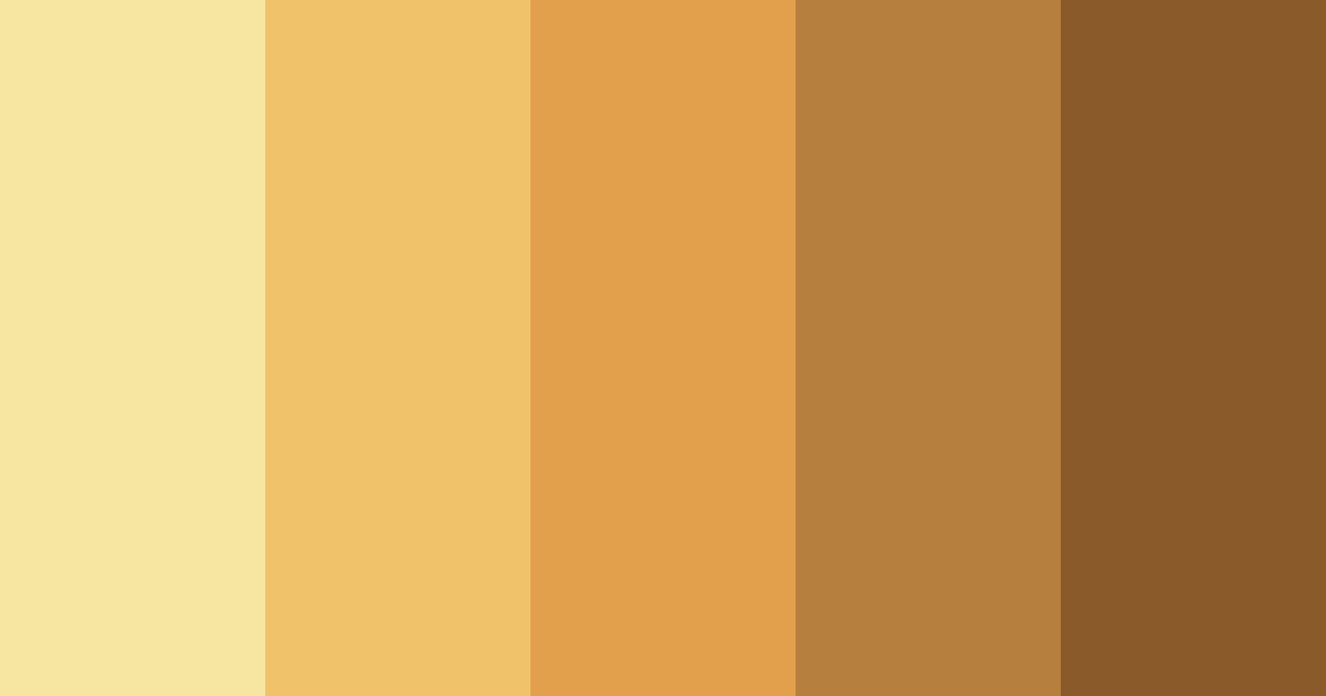 Download golden sunset color palette PNG image (landscape)