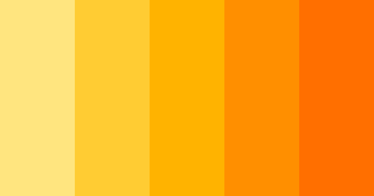 Download yellow summer color palette PNG image (landscape)