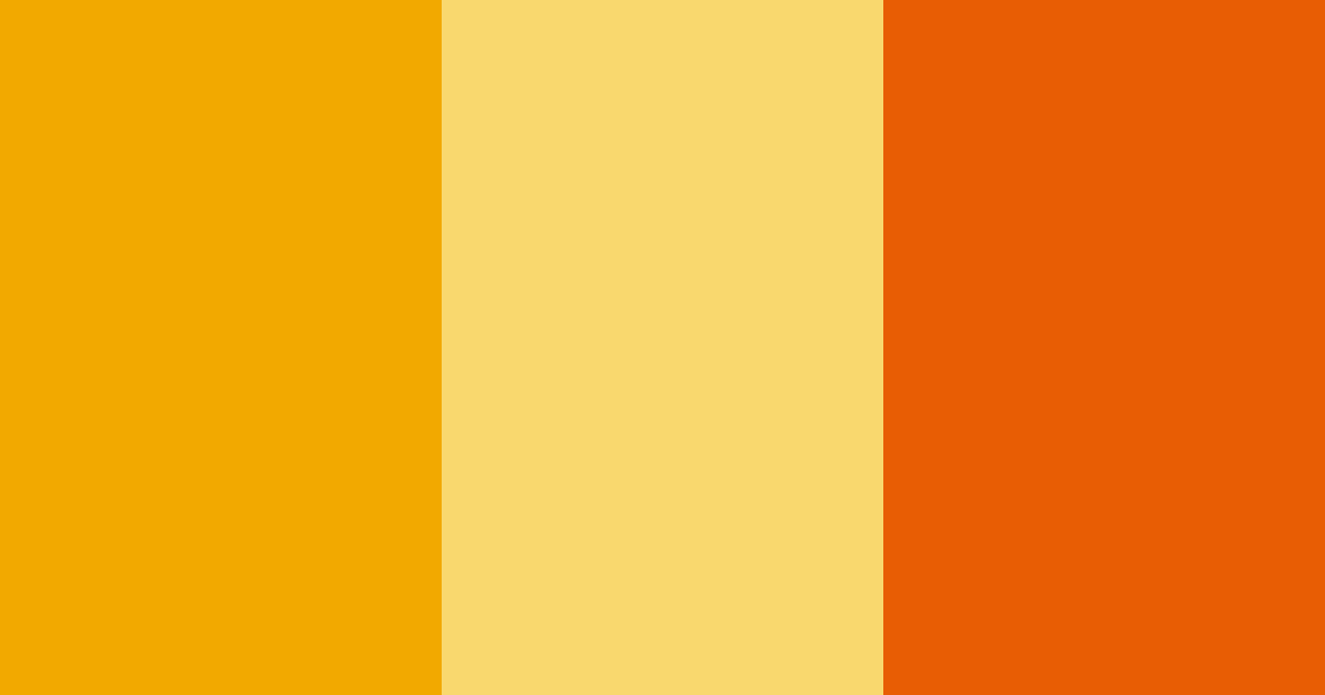 Download orange sunshine color palette PNG image (landscape)