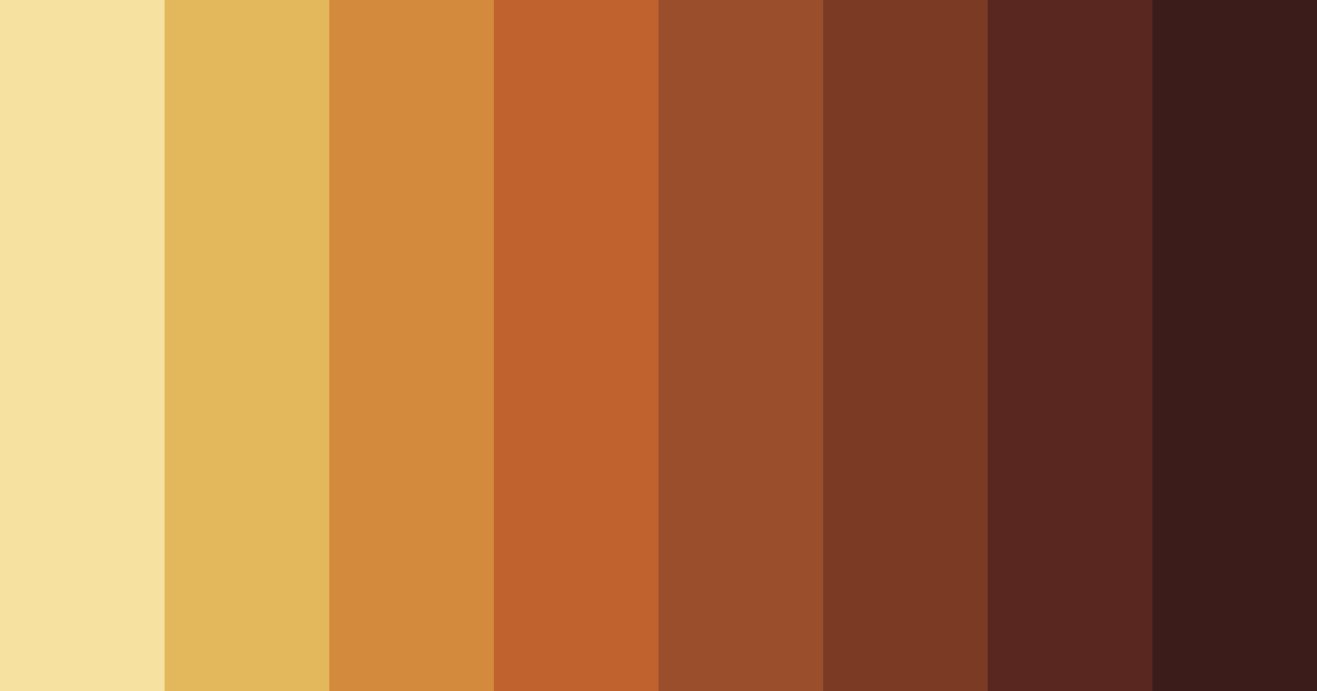 Download autumn orange color palette PNG image (landscape)