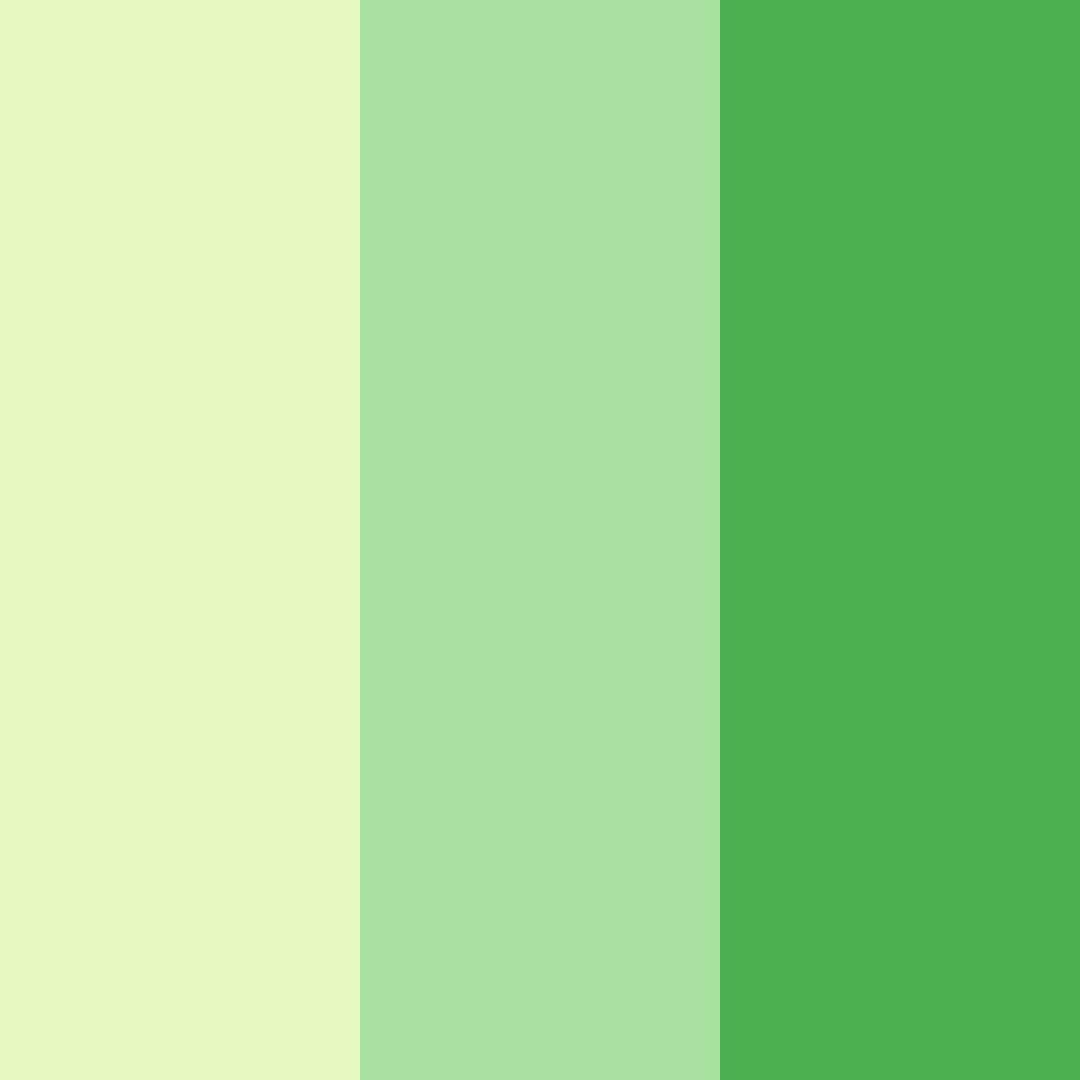 Download light green spring color palette PNG image (square)