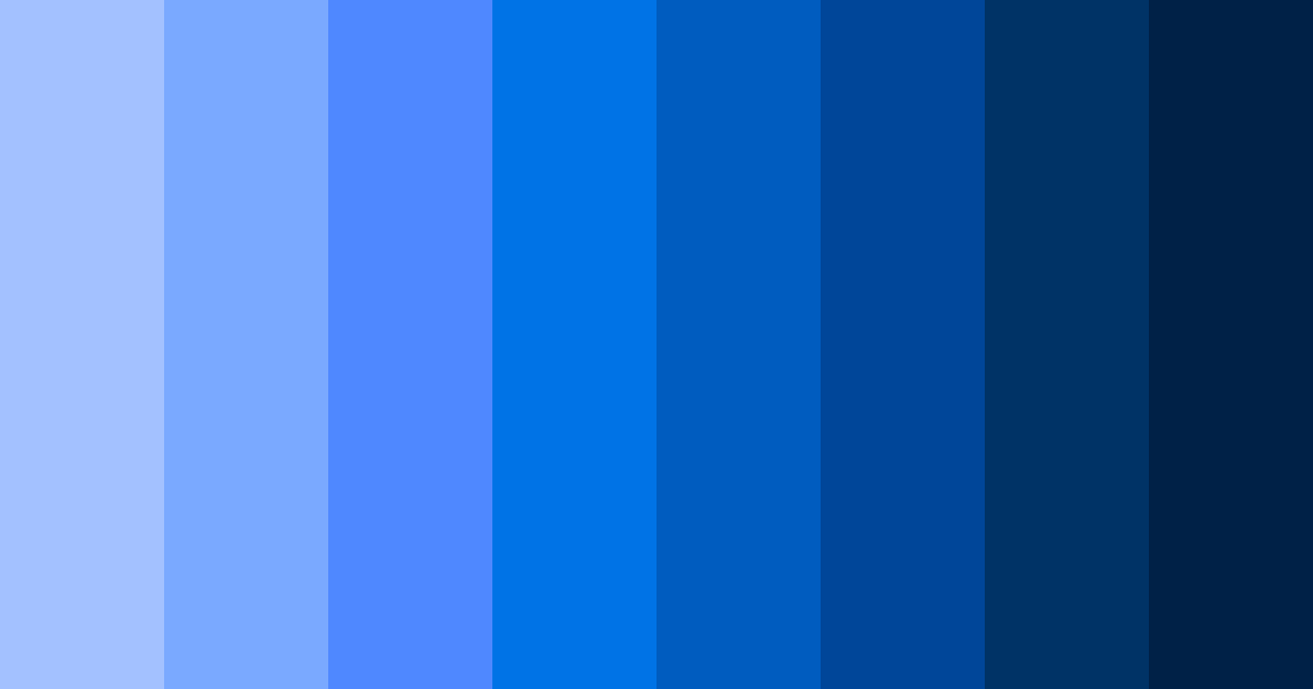 Download azure cascade color palette PNG image (landscape)
