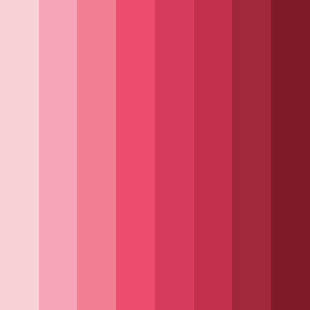Download coral blossom dream color palette PNG image (square)