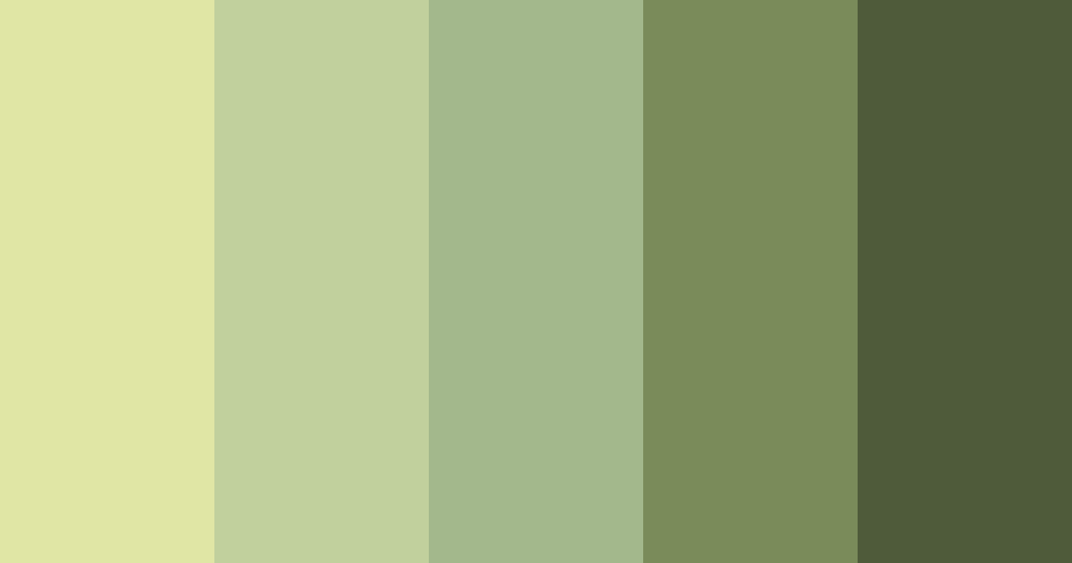 Download light green color palette PNG image (landscape)