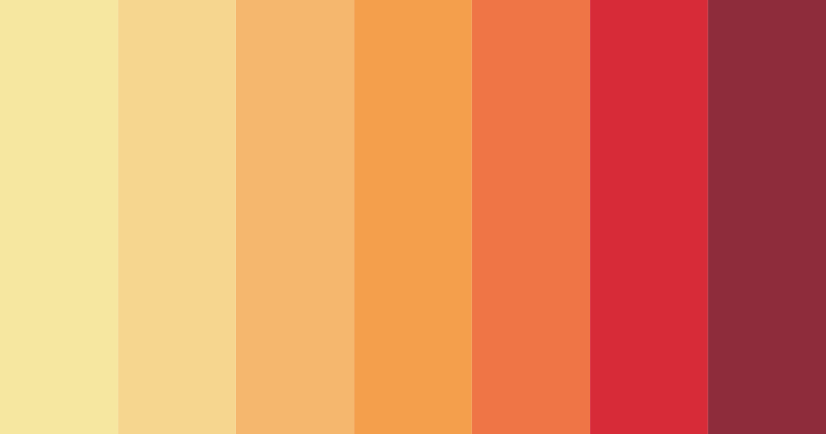 Download warm red color palette PNG image (landscape)