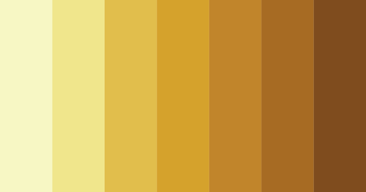 Download yellow summer color palette PNG image (landscape)