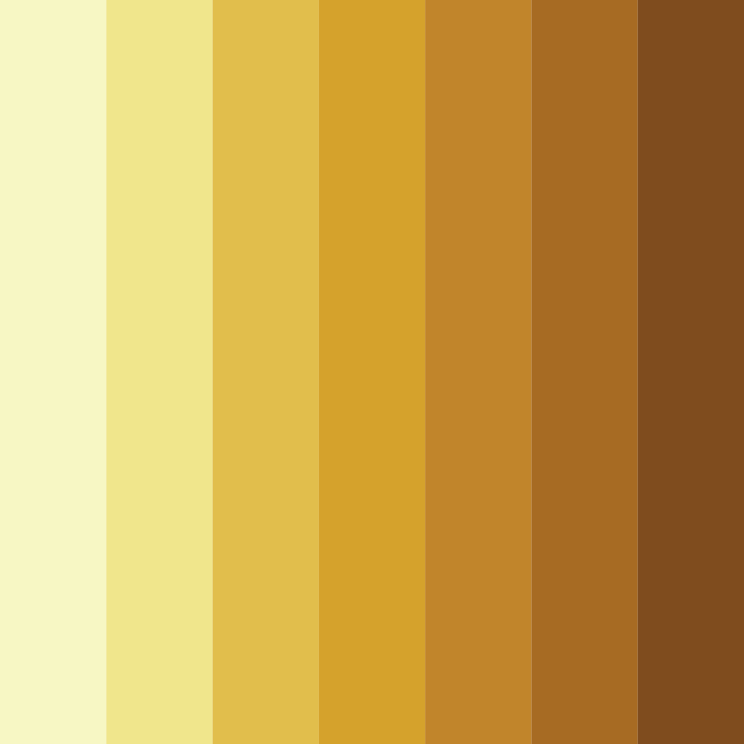 Download yellow summer color palette PNG image (square)