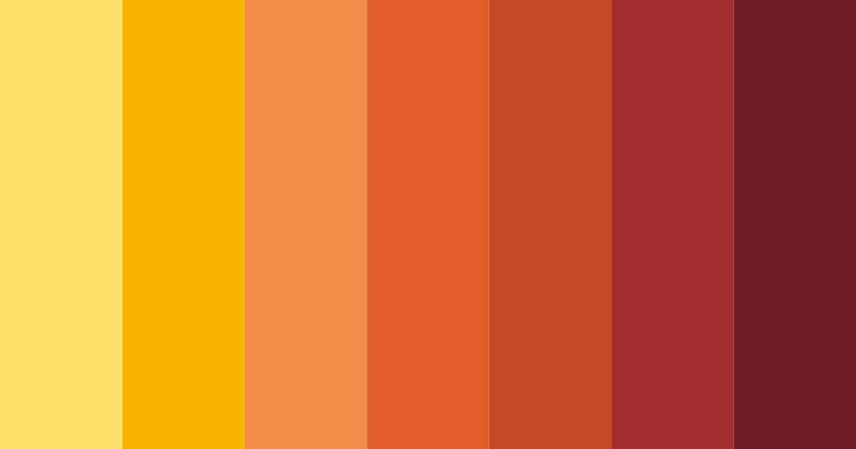 Download fiery embrace color palette PNG image (landscape)
