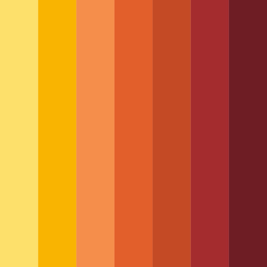 Download fiery embrace color palette PNG image (square)
