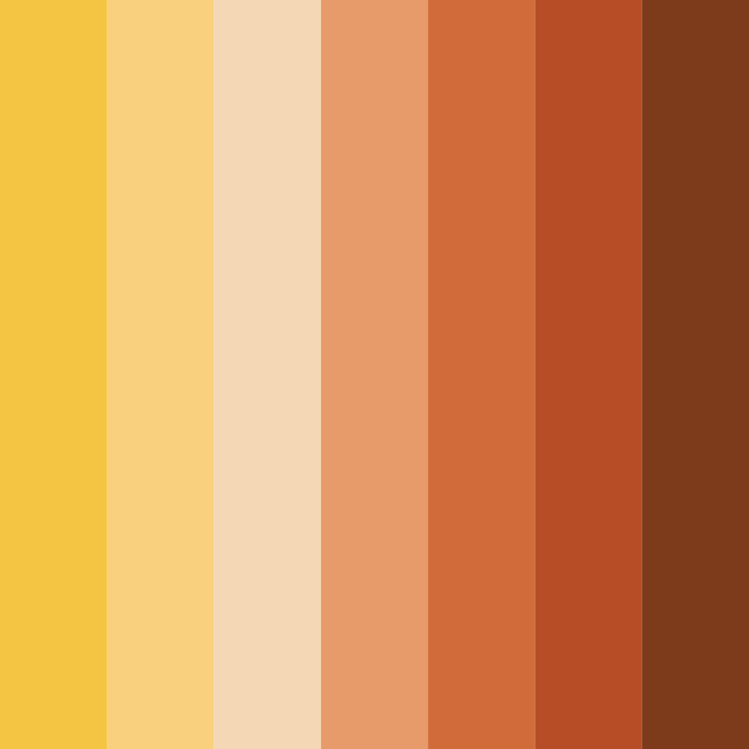 Download autumn harvest color palette PNG image (square)