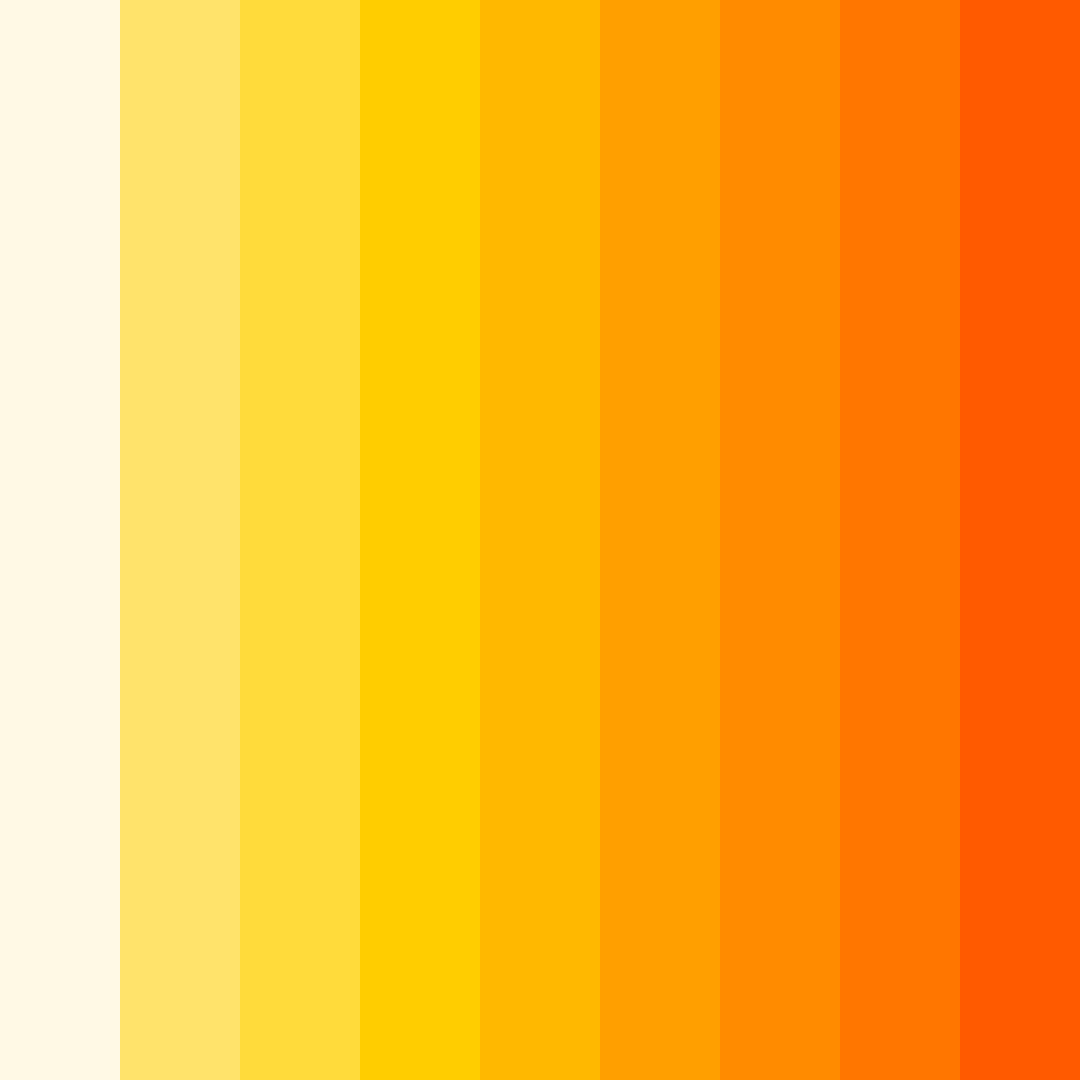 Download sunrise symphony color palette PNG image (square)