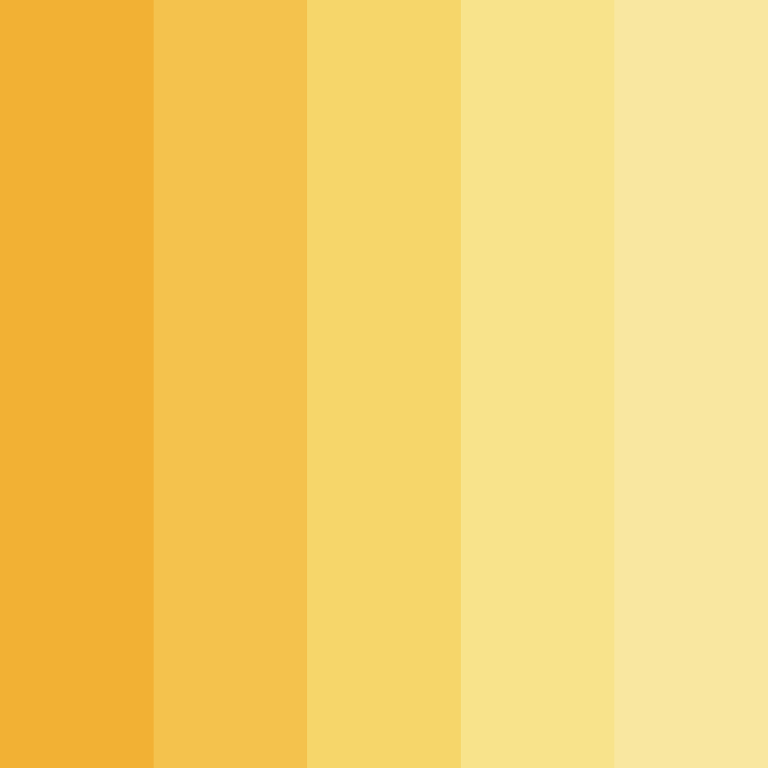 Download yellow sunshine color palette PNG image (square)