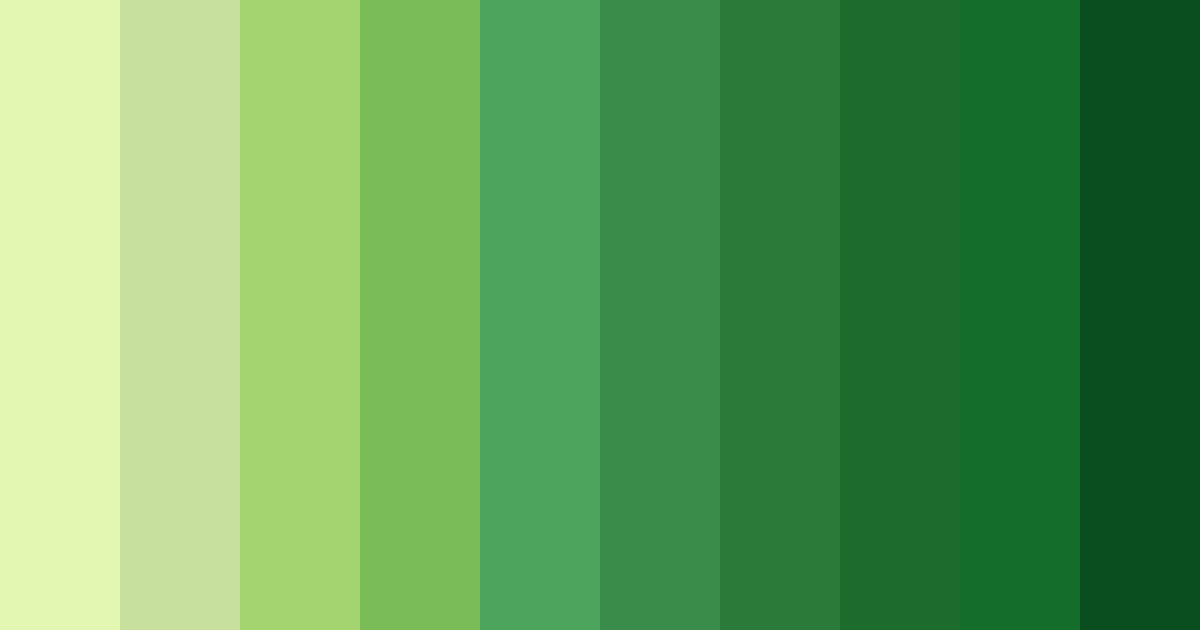 Download green salad color palette PNG image (landscape)