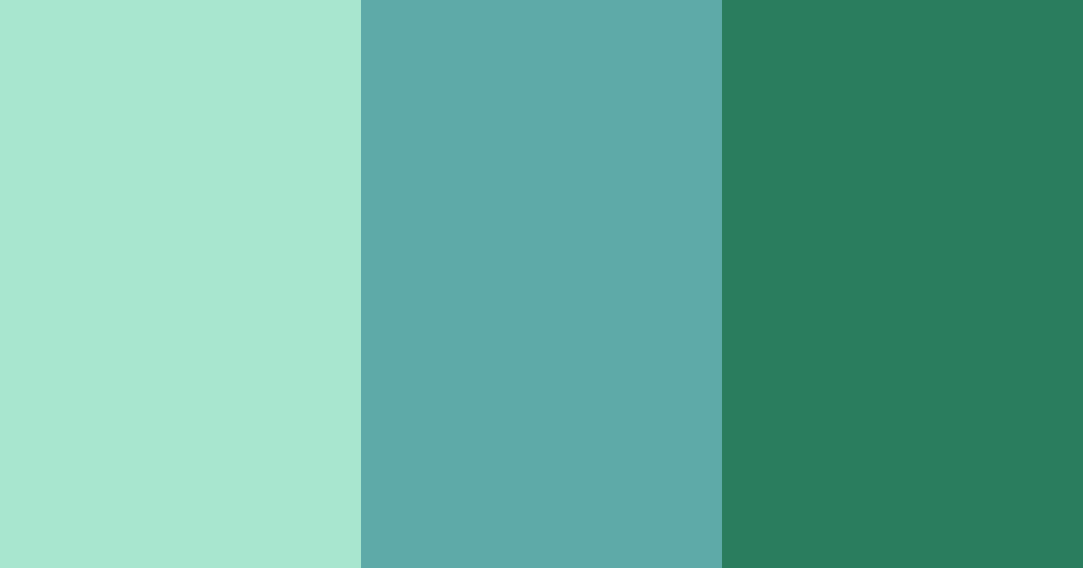 Download emerald serenity color palette PNG image (landscape)