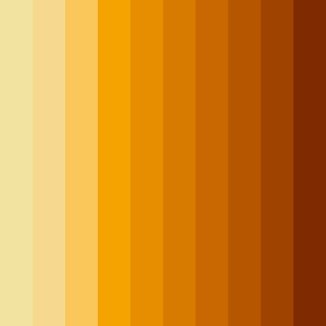Download yellow summer color palette PNG image (square)