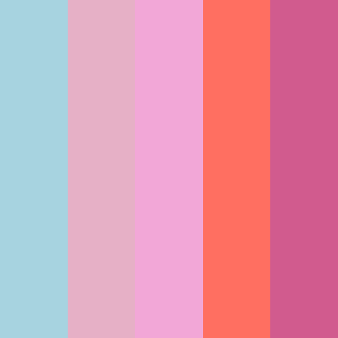 Download peachy breeze serenade color palette PNG image (square)